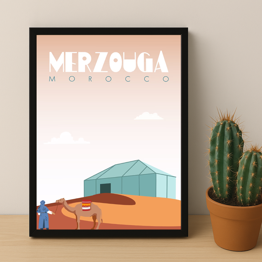 Maroc Merzouga - Cadre photo