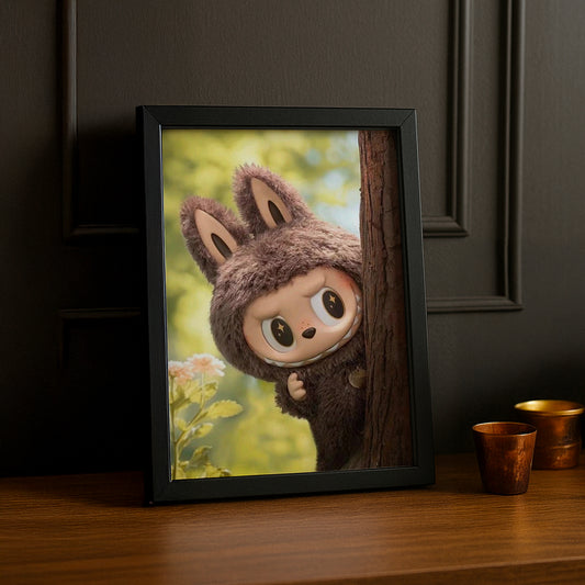 Poster Labubu - Cache-cache