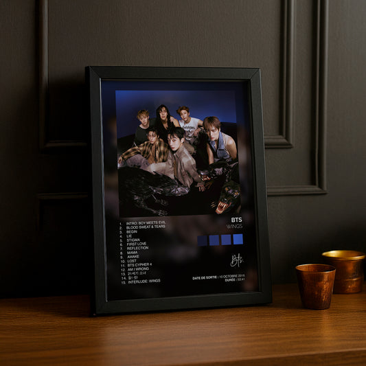 Cadre Photo K-Pop - BTS Wings