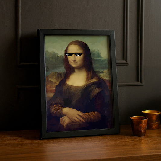 Cadre photo La Joconde Bad Mona Lisa