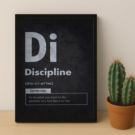 Cadre photo Motivation - Discipline