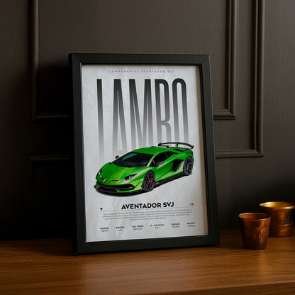 Cadre photo Lamborghini Aventador SVJ