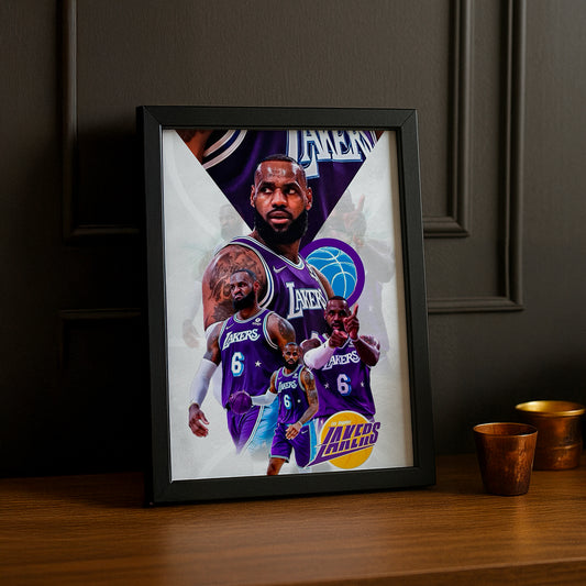 Cadre photo NBA - Lebron James Lakers