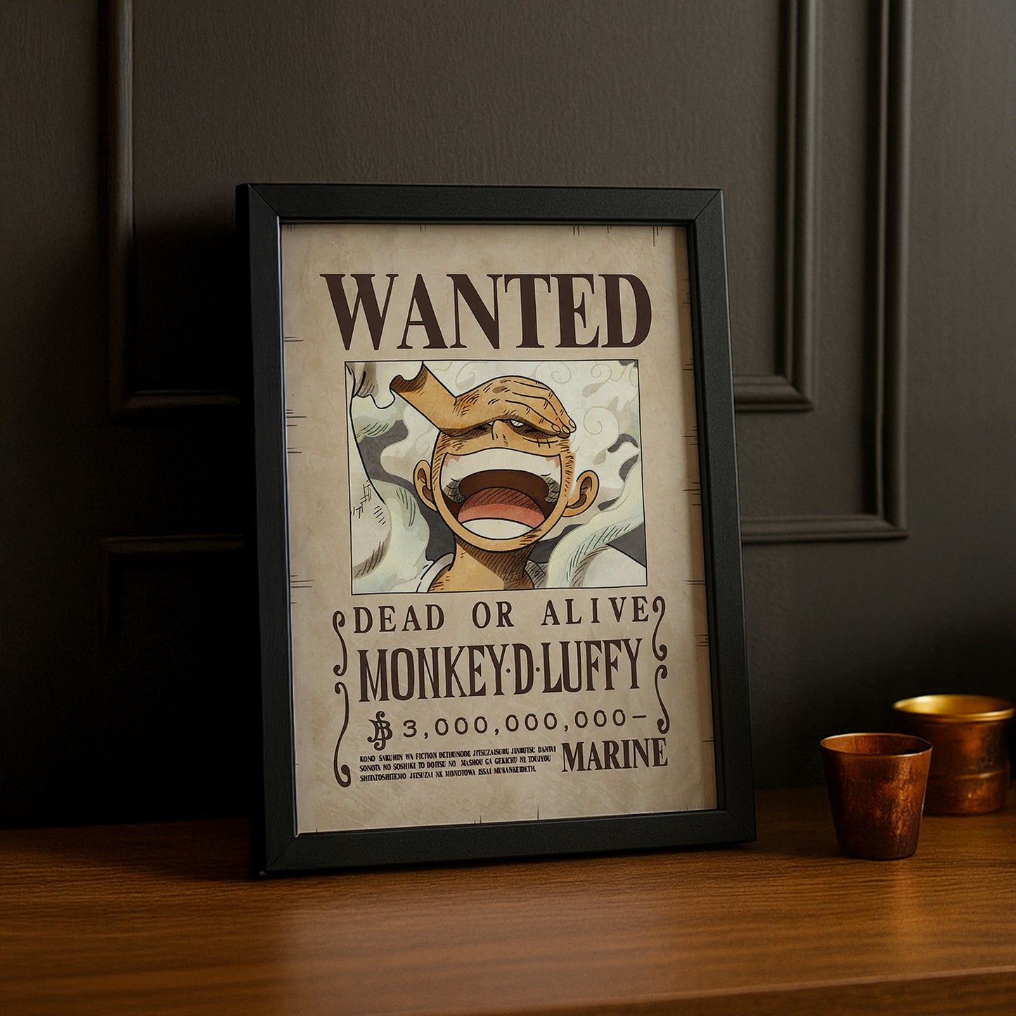 Cadre photo One Piece - Wanted Monkey D Luffy
