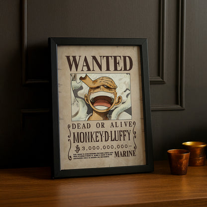 Cadre photo One Piece - Wanted Monkey D Luffy