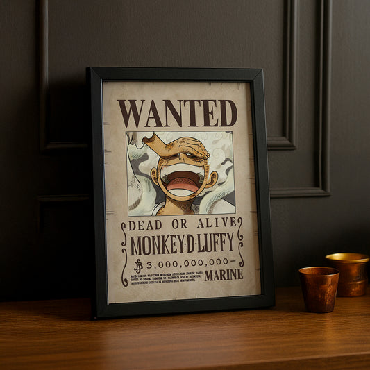 Cadre photo One Piece - Wanted Monkey D Luffy