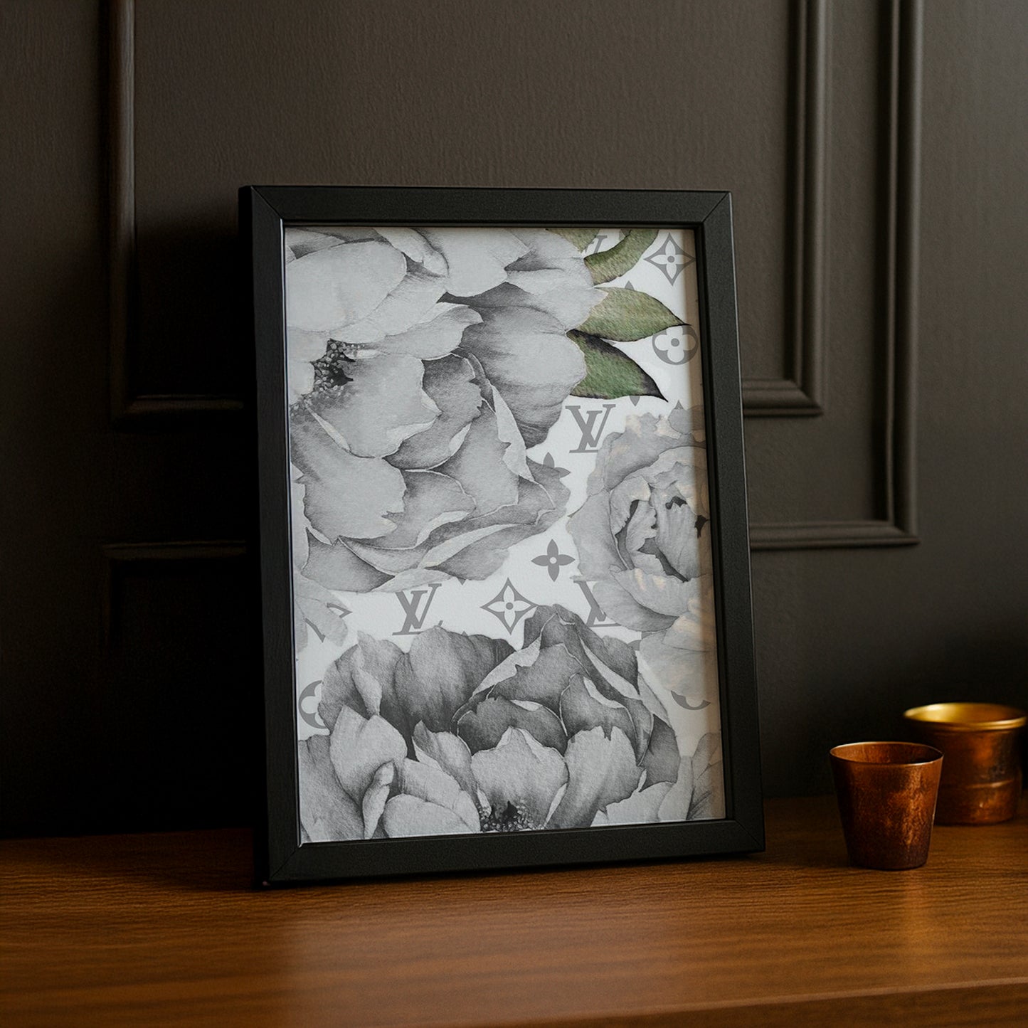 Cadre photo Louis Vuitton - White Flowers