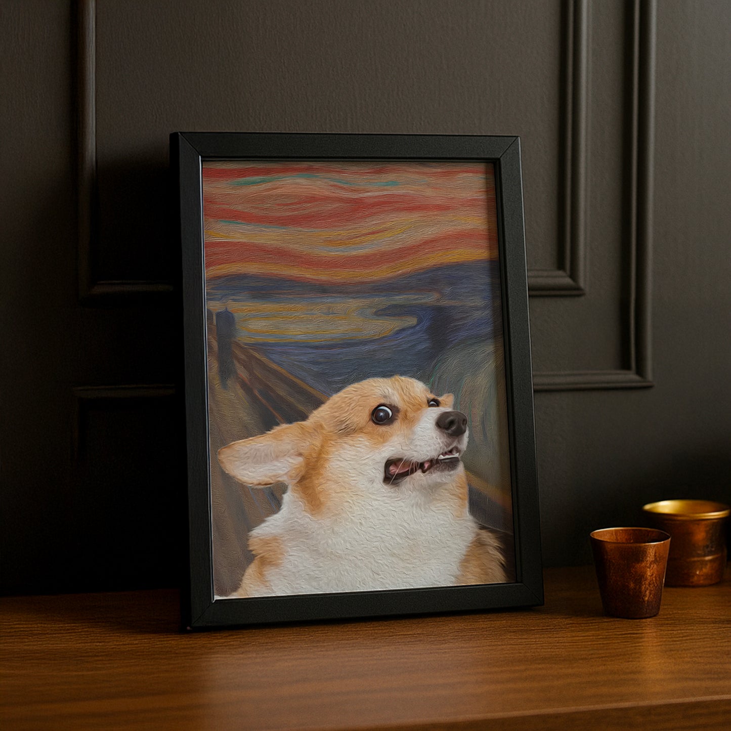 Peinture chien - Poster