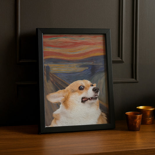 Peinture chien - Poster