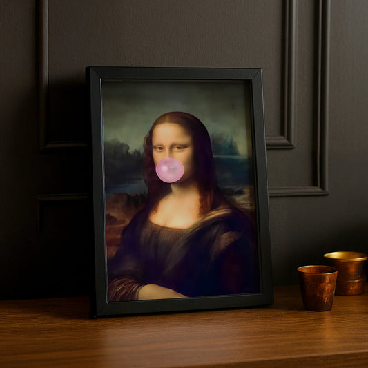 Cadre photo Mona Lisa La Joconde chewing-gum