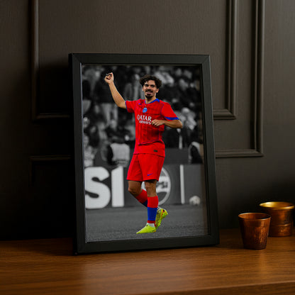 Cadre Photo Paris Saint-Germain - Vitinha Noir et Blanc