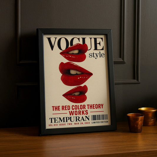 Cadre photo Vogue - Red Lips