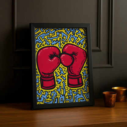 Cadre photo Keith Haring Boxing