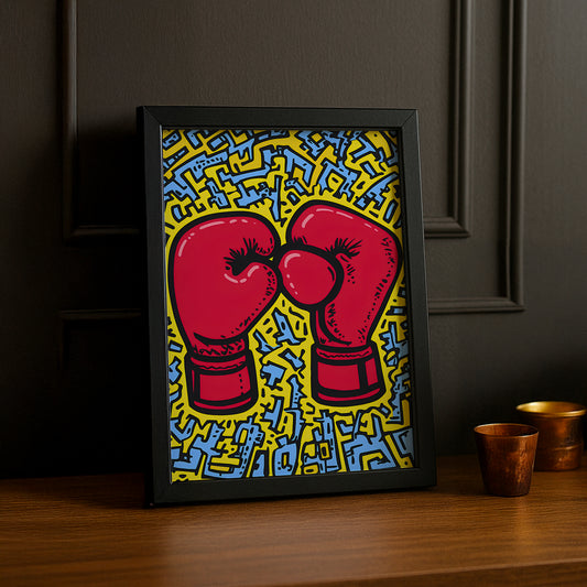 Cadre photo Keith Haring Boxing