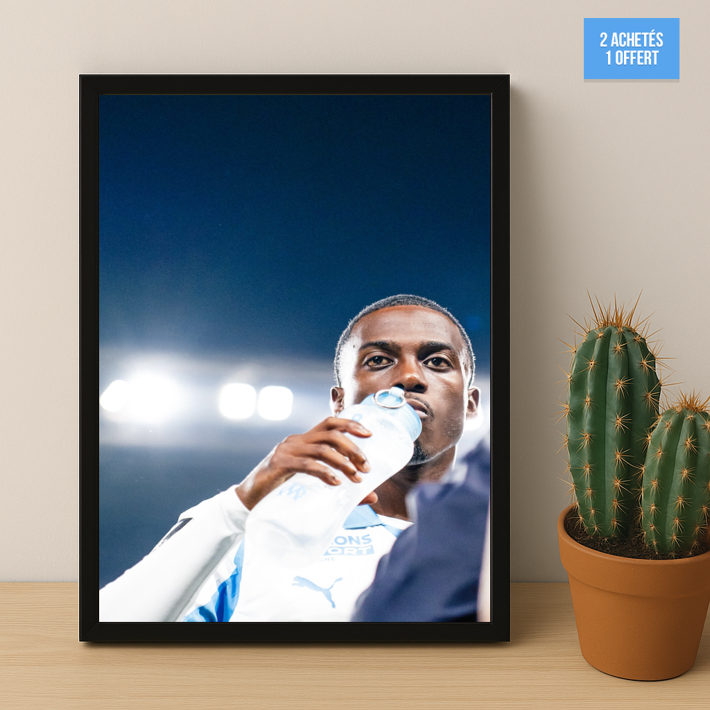 Poster encadrée Olympique de Marseille