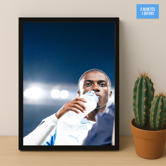 Poster encadrée Olympique de Marseille