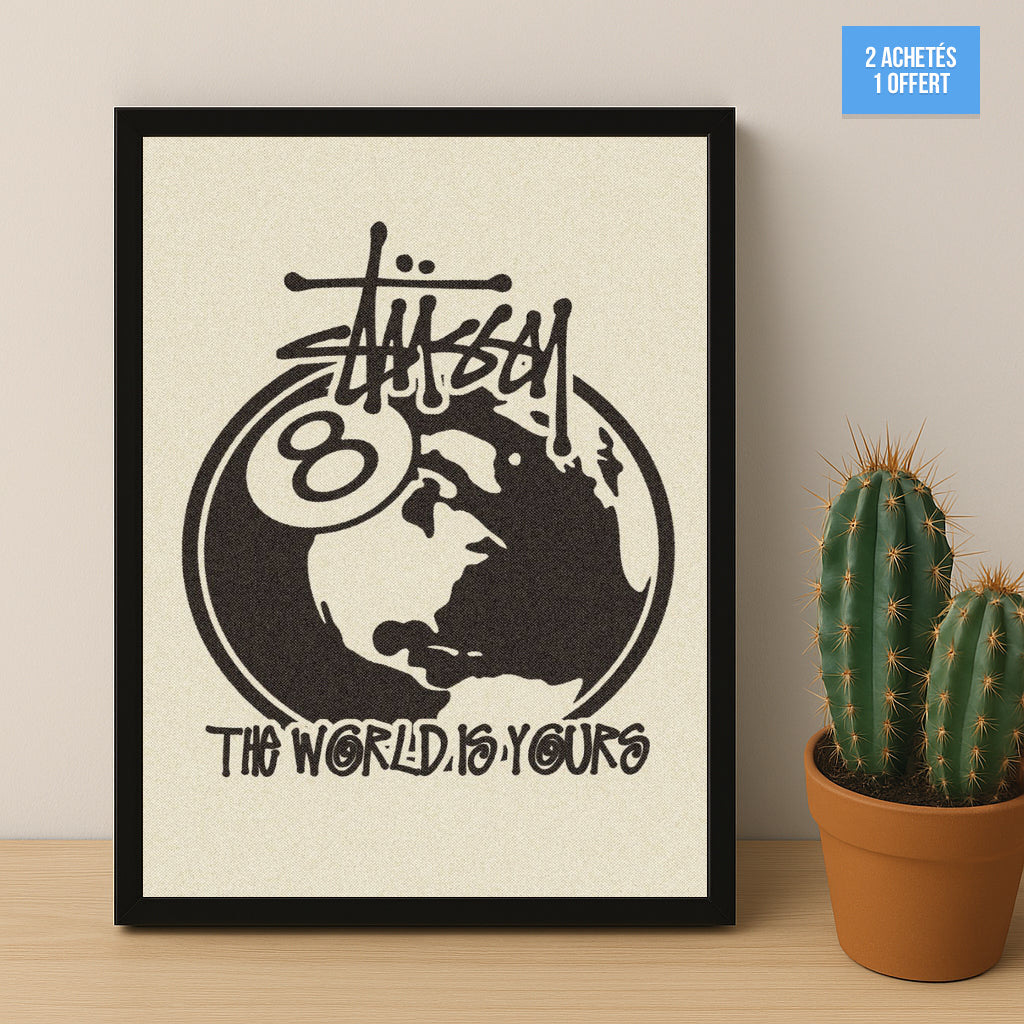 Poster Stüssy - The Worlds Is Yours