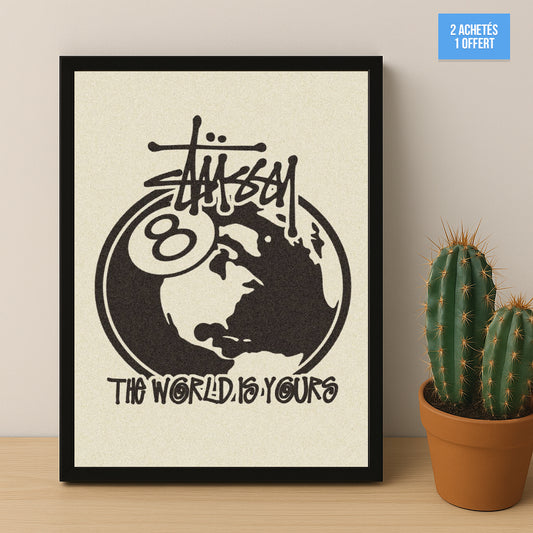 Poster Stüssy - The Worlds Is Yours