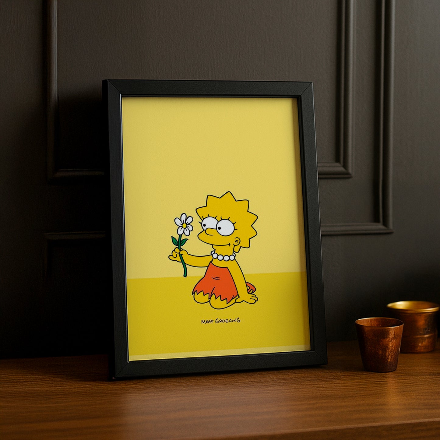 Cadre Photo Les Simpsons - Lisa Simpson Fleur