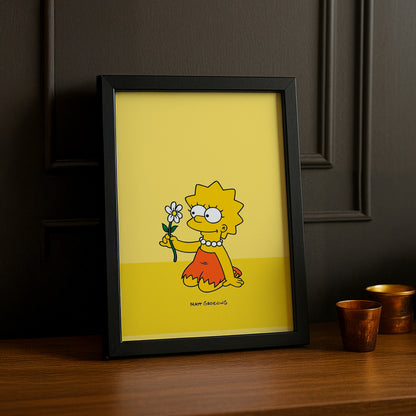 Cadre Photo Les Simpsons - Lisa Simpson Fleur