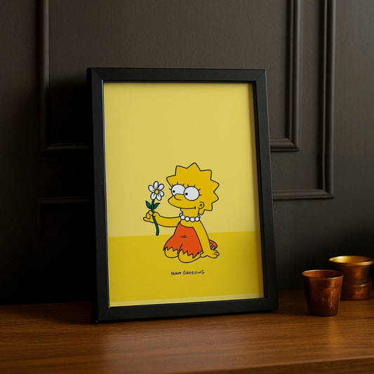Cadre Photo Les Simpsons - Lisa Simpson Fleur