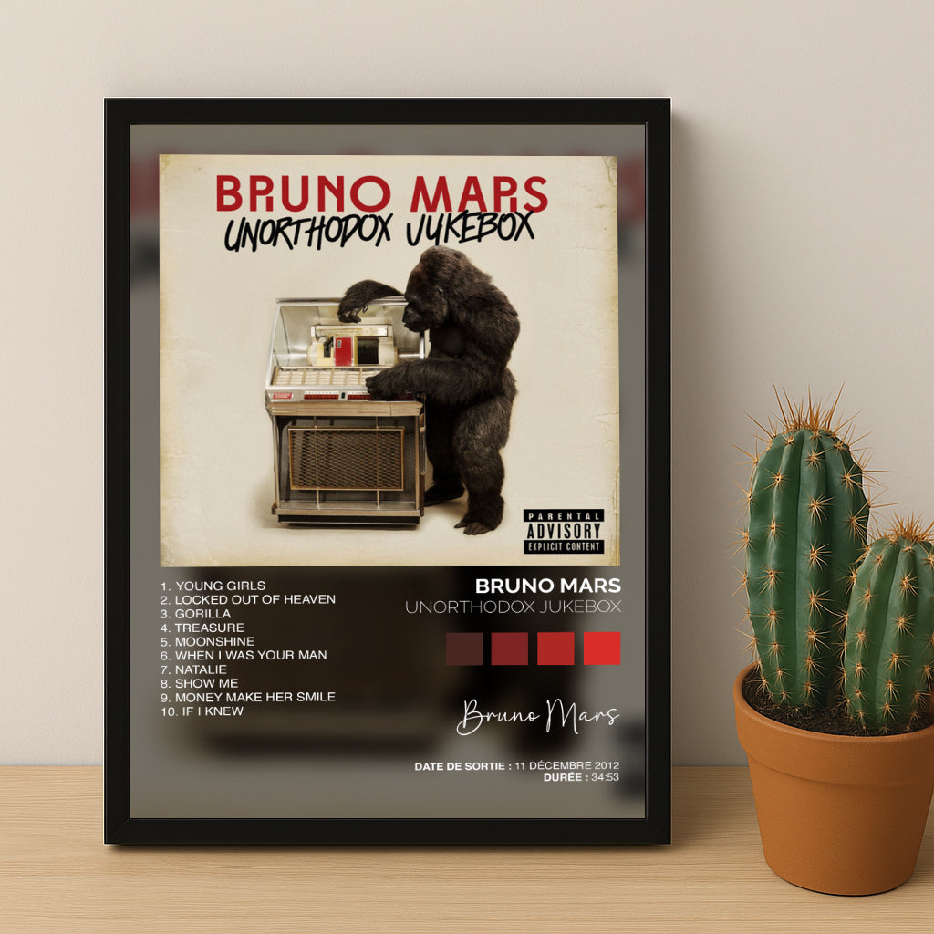 Poster Bruno Mars - Album Unorthodox Jukebox