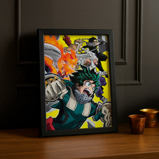 Cadre Photo My Hero Academia - Team Fighting
