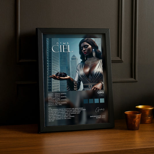 Cadre photo Titre Musicaux - Ciel de Gims