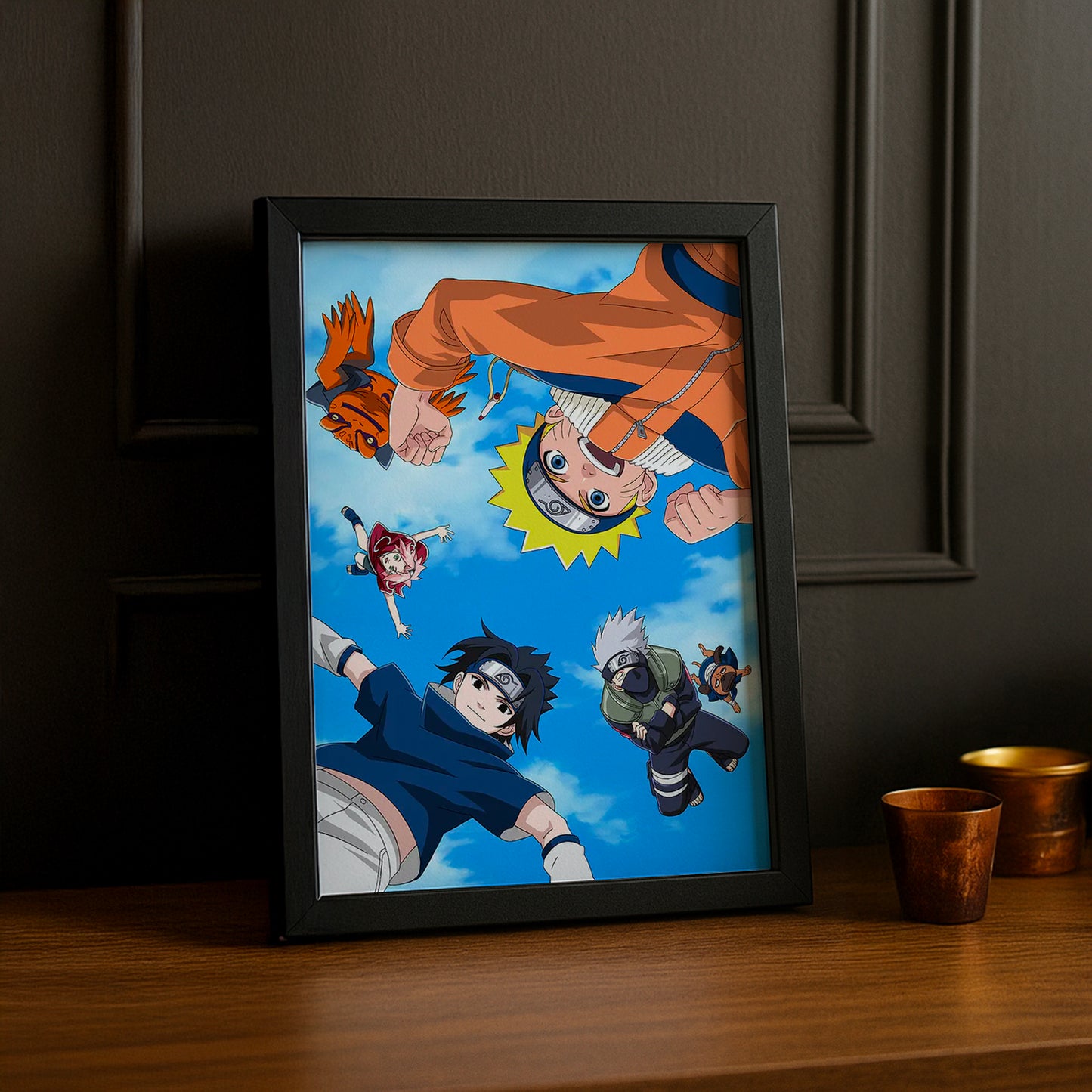 Cadre Photo Naruto - Naruto Gang Falling