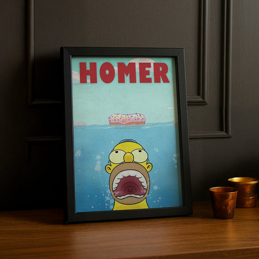 Cadre Photo Les Simpsons - Jaws