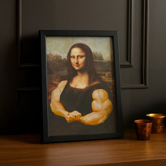 Cadre Photo Musculation - Mona Lisa Posing