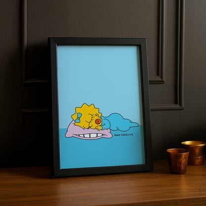Cadre Photo Les Simpsons - Maggie Simpson Sleeping
