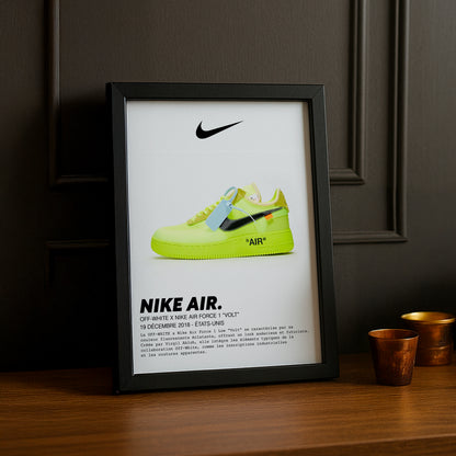 Cadre photo Off-White x Nike Air Force 1 Volt