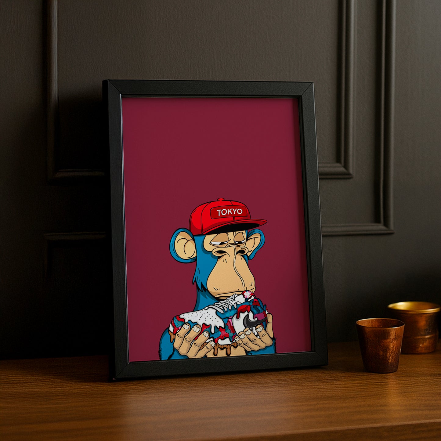 Cadre photo Bayc Nike Dunk SB Parra Abstract