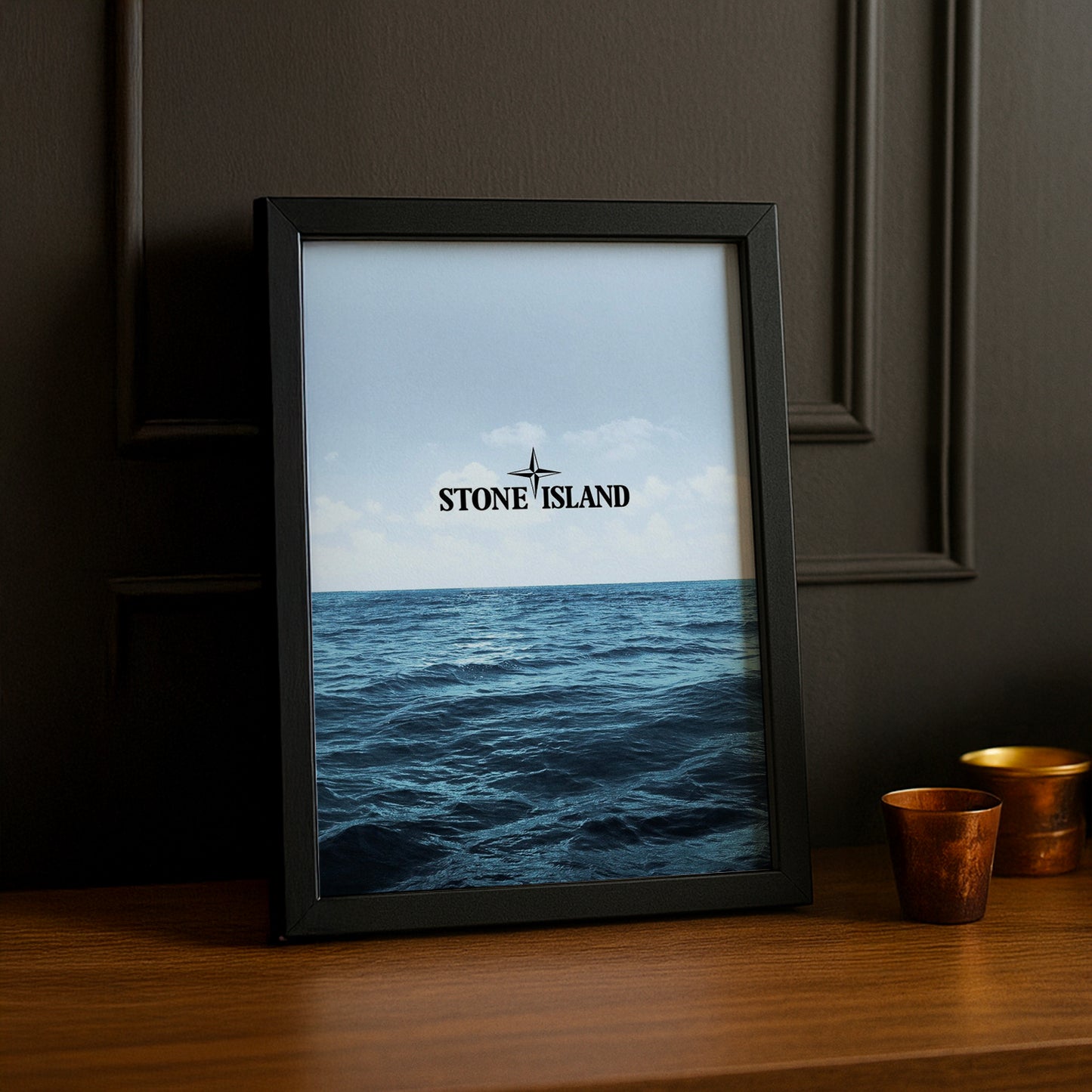 Cadre photo Stone Island vagues