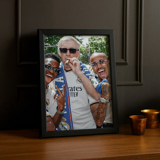 Cadre photo Carlo Ancelotti Real Madrid