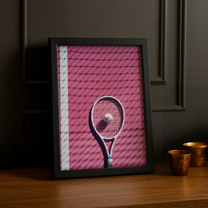 Cadre photo Tennis - Aesthetic Pink