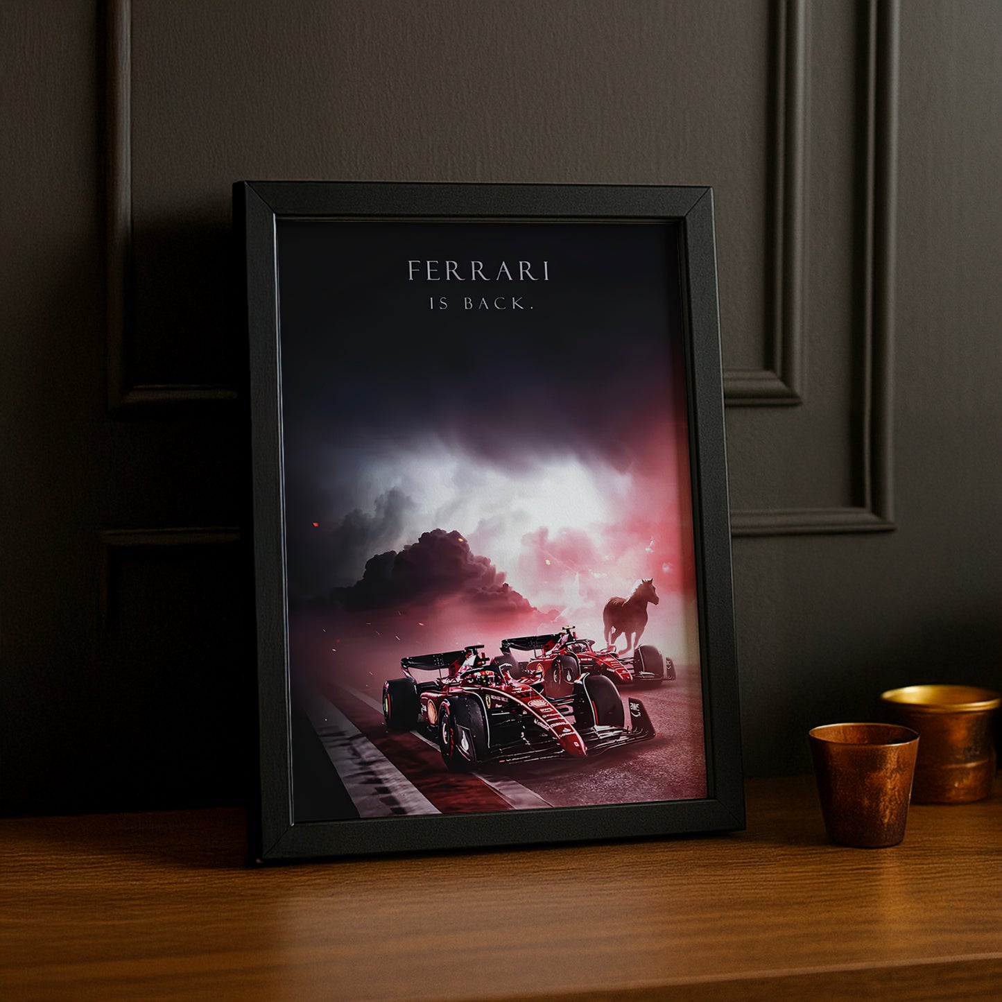 Cadre photo Ferrari is back Formule 1