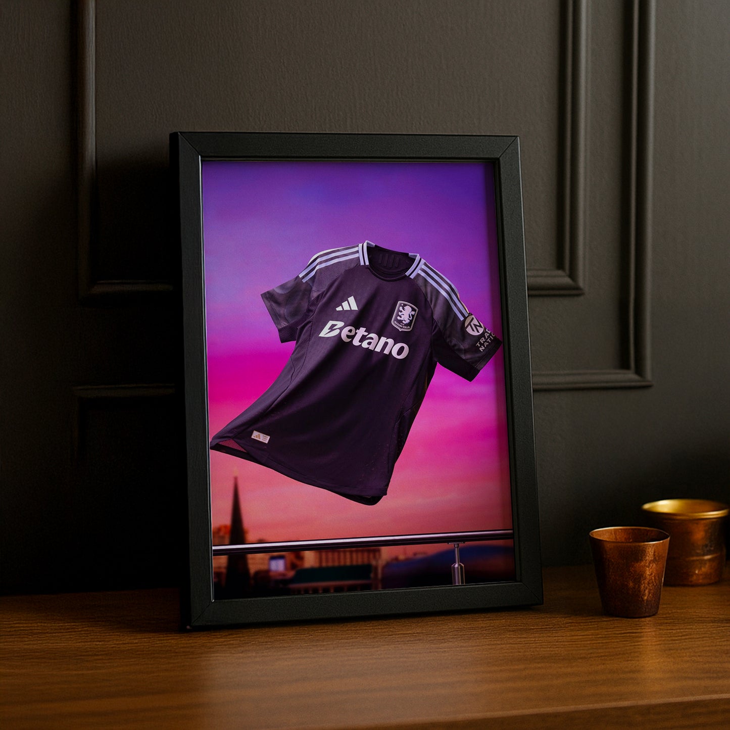 Cadre photo - Maillot Aston Villa Extérieur 25-26