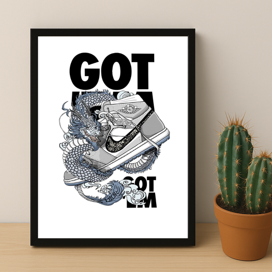 Poster Nike Air Jordan 1 High x Dior Got'Em