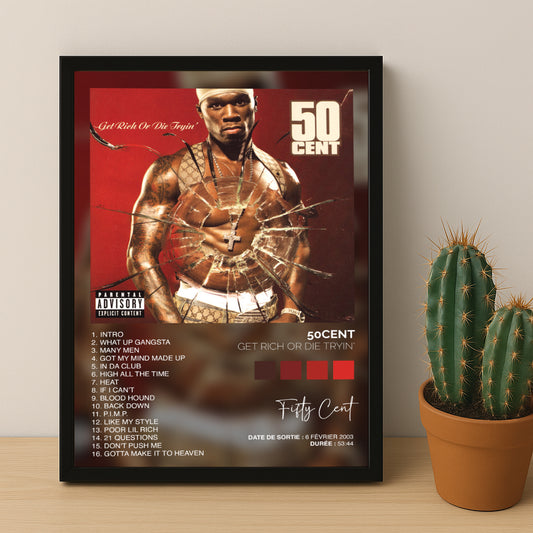 Poster 50Cent - Album Get Rich Or Die Trying