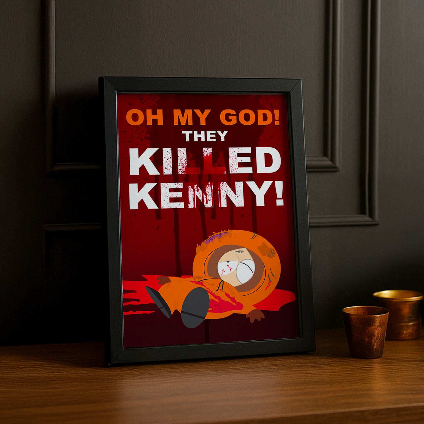 Cadre Photo South Park - Kenny OMG