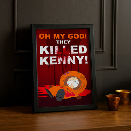 Cadre Photo South Park - Kenny OMG
