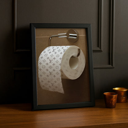 Cadre photo Louis Vuitton papier toilette