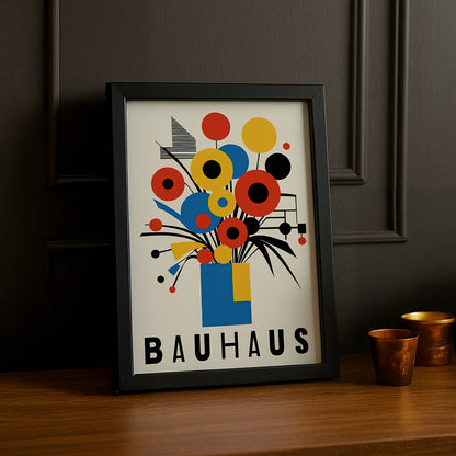 Cadre photo Bauhaus bouquet de fleurs