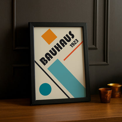 Cadre Photo Bauhaus - 1923 Orange & Blue