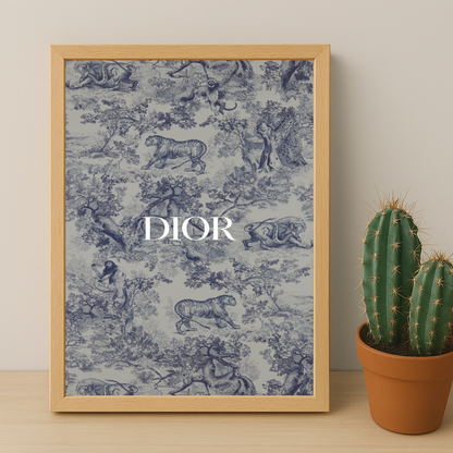 Cadre photo Dior Gris Dessin