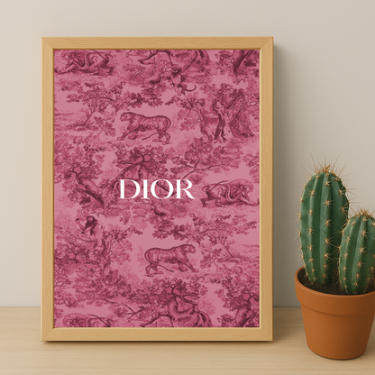 Cadre photo Dior Rose Dessin