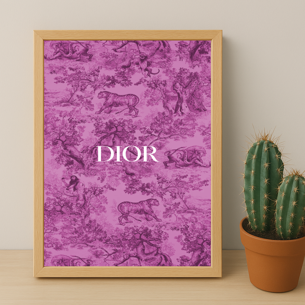 Cadre photo Dior Pink Dessin