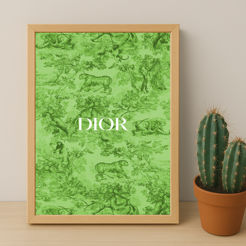 Cadre photo Dior Green Dessin